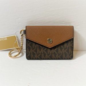Michael Kors Kala S Flap ID Wallet MK Brown